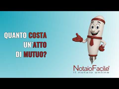 Quanto costa un notaio per acquisto prima casa con mutuo?