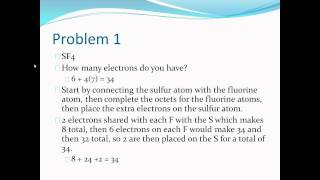 Drawing a Lewis Structure with an Expanded Octet