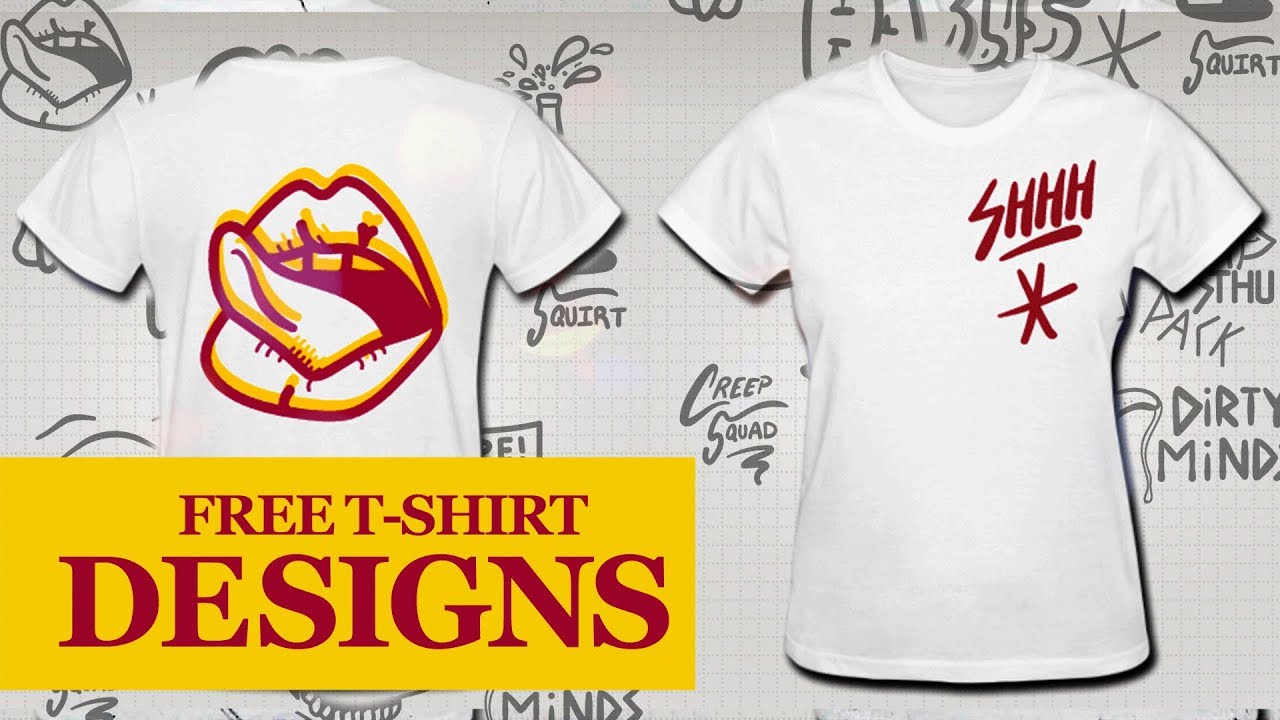 how-to-design-a-custom-t-shirt-online-using-my-free-vector-packs-youtube