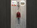Japanese Furin Wind Chime Nambu Ceramic Red Maroon Yayoi Bell Made in Japan #ebay #japan #windchime