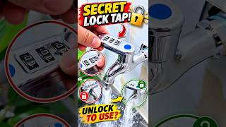 This Faucet Has a Secret Combination Lock! 🔐🚰 #Shorts