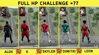 ALOK VS KSHMR VS SKYLER VS DIMITRI VS LEON FULL ABILITY TEST - GARENA FREE FIRE