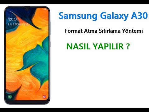 Samsung A30 Format Atma ( HARD RESET )