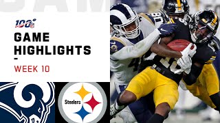 Rams vs. Steelers Week 10 Highlights | NFL 2019