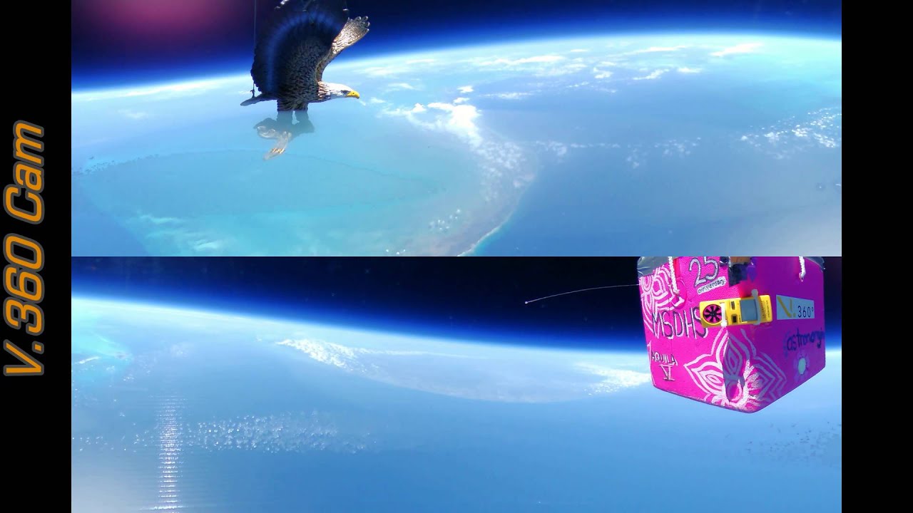 Near Space Flight with V.360 Camera!