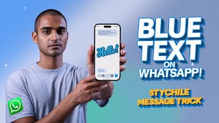 How to send blue-colored text on WhatsApp screenshot 5