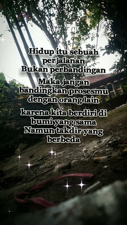 Takdir tak pernah ada yang tau berusaha berikhtiar dan berdoa jangan bandingkan dengan takdir orang