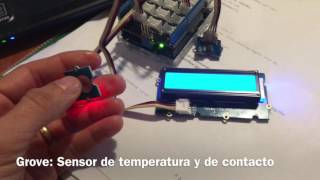 Arduino Grove touch and temperature sensors