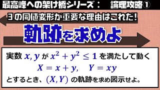 軌跡の問題を解いてみよう！（論理４－８'）（東大理３の解説動画）