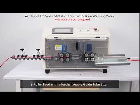 Wire Cutting and Stripping Machine for 0.3-25 Sq Mm Wire, 13mm OD