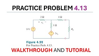Practice Problem 4.13 Fundamental of Electric Circuits (Sadiku) 5th Ed Maximum Power Transfer