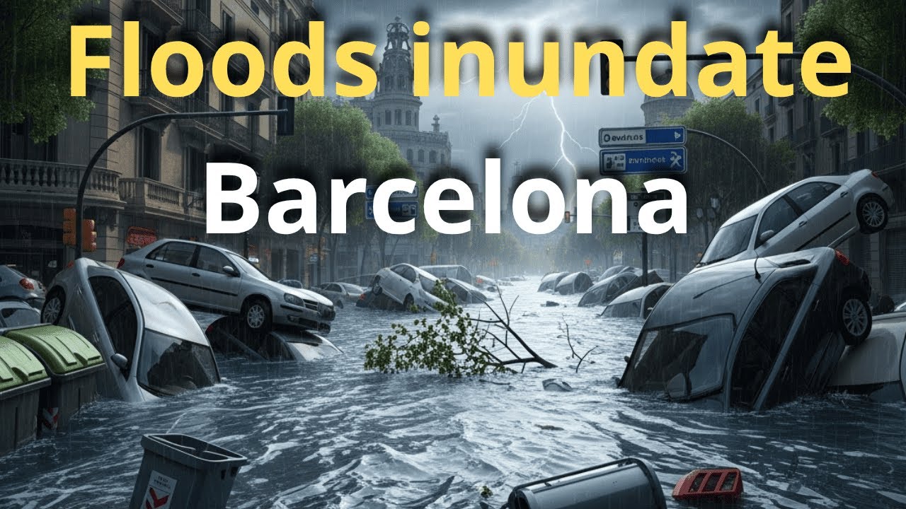 Shocking scenes from the Barcelona floods: massive destruction and extensive damage!