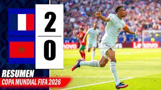 FRANCE vs MOROCCO 2-0 | GOALS and MATCH HIGHLIGHTS | 2026 World Cup