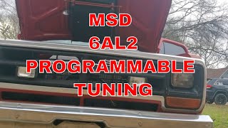 The Most Awesome Msd 6al2 Programmable Tuning On A 408 Small Block Magnum Mopar