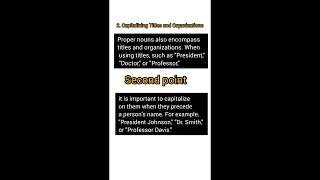 Rules for capitalization of proper nouns part1