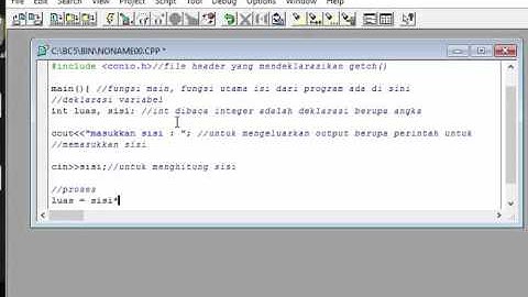 [C++] Cara Menghitung Luas Persegi #2