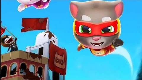 Talking Tom Hero Dash Gameplay Walkthrough Part 9 - Super Angela [iOS/Android Games]
