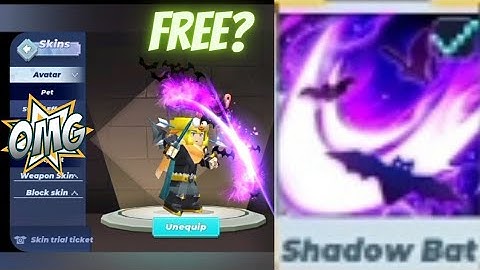 The power of shadow bat sword effect🔥(Bedwars Blockman Go)