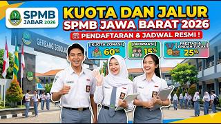 West Java School Admission 2026: Quotas, Tracks, and Schedules #spmb2026 #spmbjabar