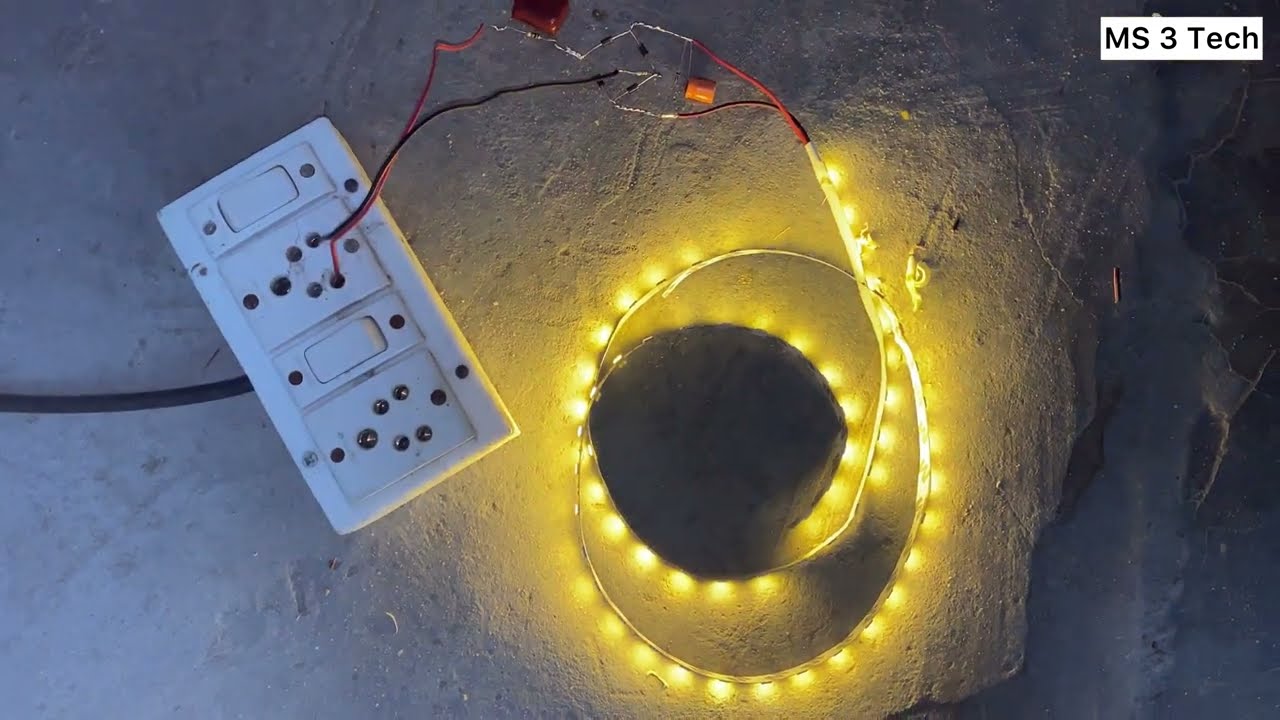 How to make led strip light adapter 230v to 12v adapter || MS 3 Tech