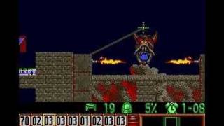 Lemmings - Taxing Level 21 Solution