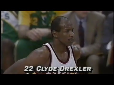 Clyde Drexler 39pts 7rebs 9asts vs Sonics (1991 Playoffs