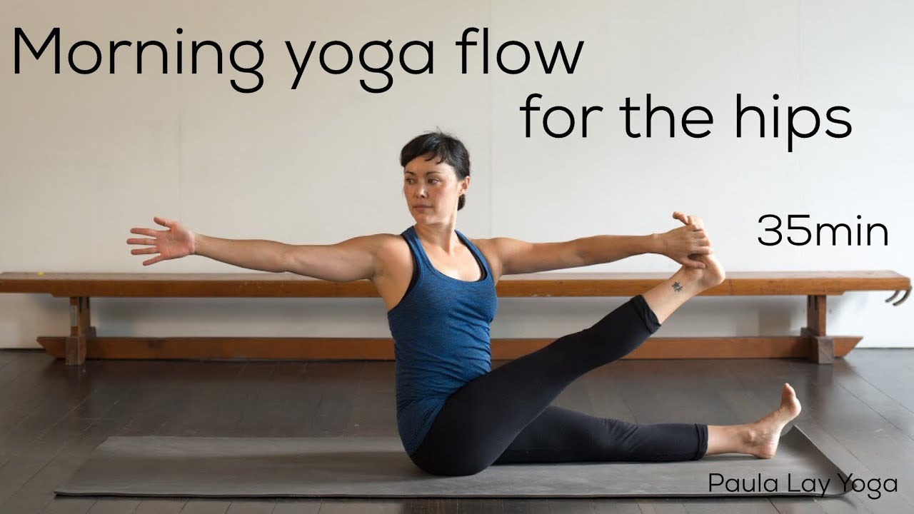 Morning yoga flow for the hips (35min) stress relief activities