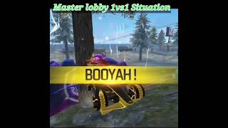 Master lobby last zone 1VS1 situation #freefirerankpushingtograndmasterleagu#freefire#freefiresquad screenshot 4