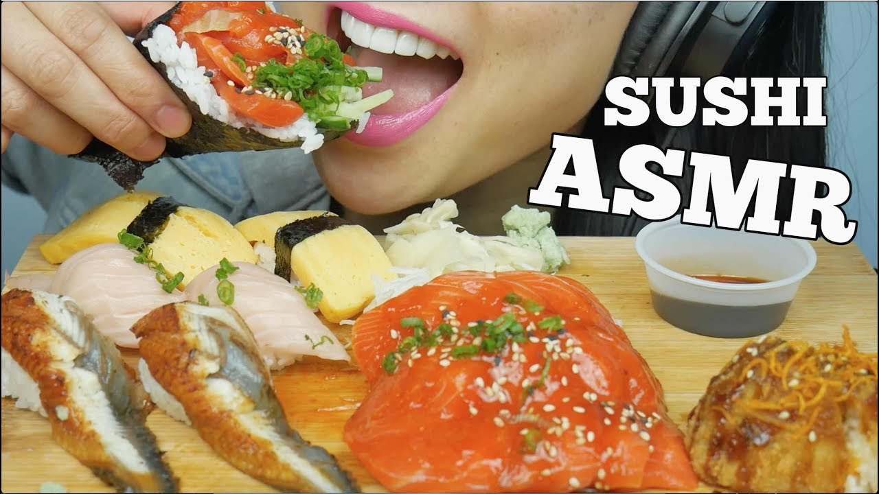 ASMR SUSHI (EATING SOUNDS) NO TALKING | SAS-ASMR sas squad asmr