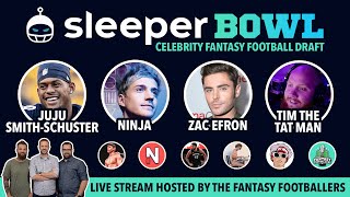 Drafting LIVE with JuJu & Ninja! Watch the SleeperBowl - Celebrity Fantasy Football Draft!