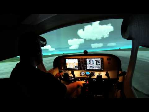 Takeoff in G1000 Frasca Simulator