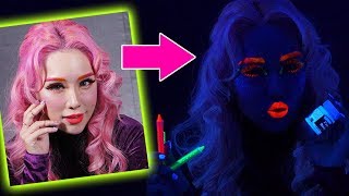 How To Be Extra: Glow in the Dark Makeup!