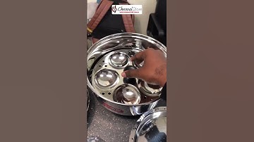 Stainless Steel Idli Pot Classic-Cip 20 Pits Comes with ( 4 idli plates and 1 dhokla plate)
