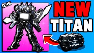 UNLOCKING 0.4% TRI-TITAN GODLY! (Skibidi Tower Defense)