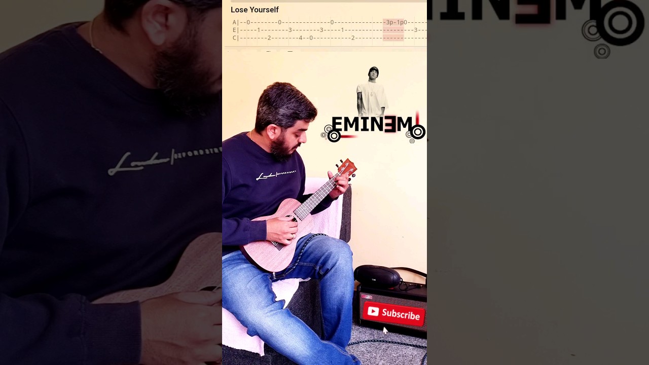 Lose yourself ukulele tabs #loseyourself #eminem #rapgod #ukulele  #instagram #trending #ukulelecover - YouTube, image size:1280x720