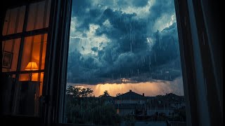 Dramatic Rainfall & Soft Piano — Relaxing Yet Intense Rain Ambience for Sleep & Focus