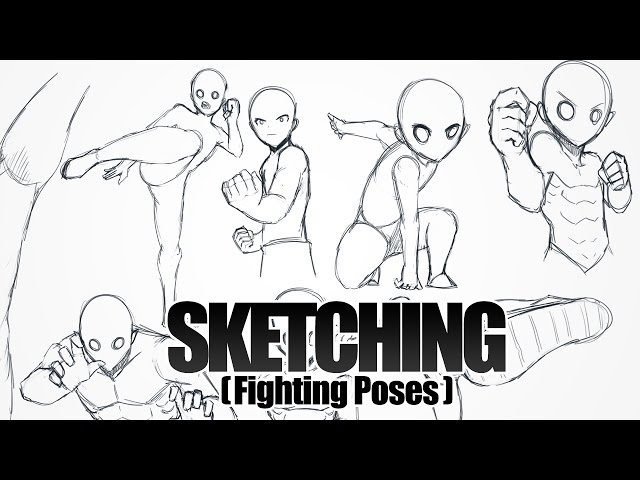 Xyncomix on X: pose studies #pose #sketch #fight #warrior #art