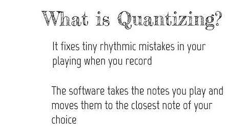 Quantizing in GarageBand