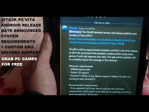 Vita3K PS Vita Android Emulator Release Date Announced | System Requirements | GPU Drivers Support