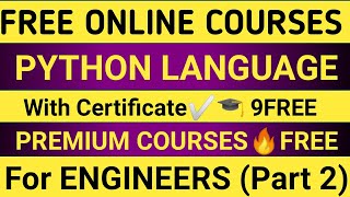 FREE #Python Programming Courses with #FREE_Certificate