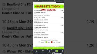 FOOTBALL PREDICTIONS TODAY 29/12/2025 SOCCER PREDICTIONS TODAY/BETTING TIPS #footballpredictions