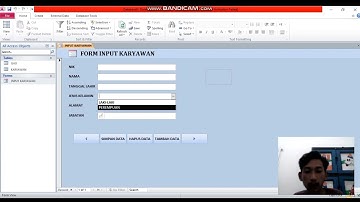 Pembuatan data base slip gaji menggunakan Microsoft access