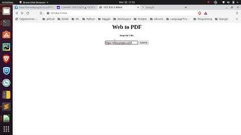 Web to PDF | Flask | Python | Vinnyhere