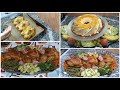 تعلمي اسرار الطبخ ثلاثه دجاجات معمرين و محمرين في الفران مع مقبلات وتحليه بجميع الاسرار طباخات