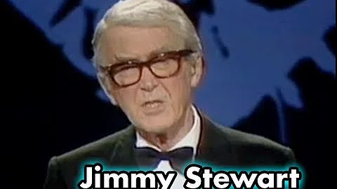 Jimmy Stewart Accepts AFI Life Achievement Award in 1980