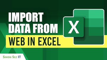 How to Import Data from the Web in Excel