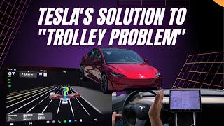 Tesla FSD avoids crash  Tesla engineer responds with 'Trolley Problem'