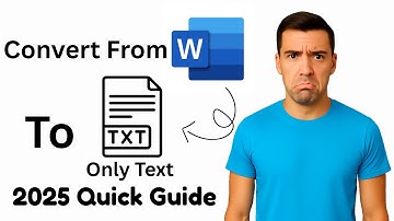 How to Convert Word Document to Plain Text (.txt) – Quick and Easy Guide