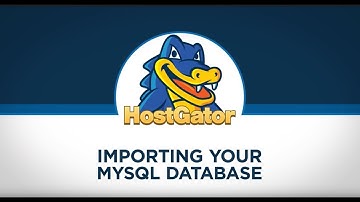 Importing MySQL Database