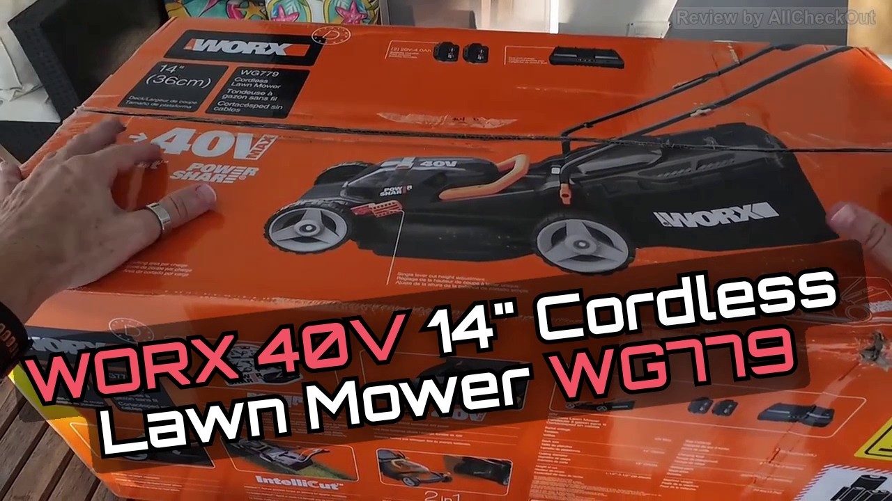 WORX 40V 14" Cordless Lawn Mower WG779 Review — Quiet, Compact ...